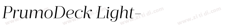 PrumoDeck Light字体转换